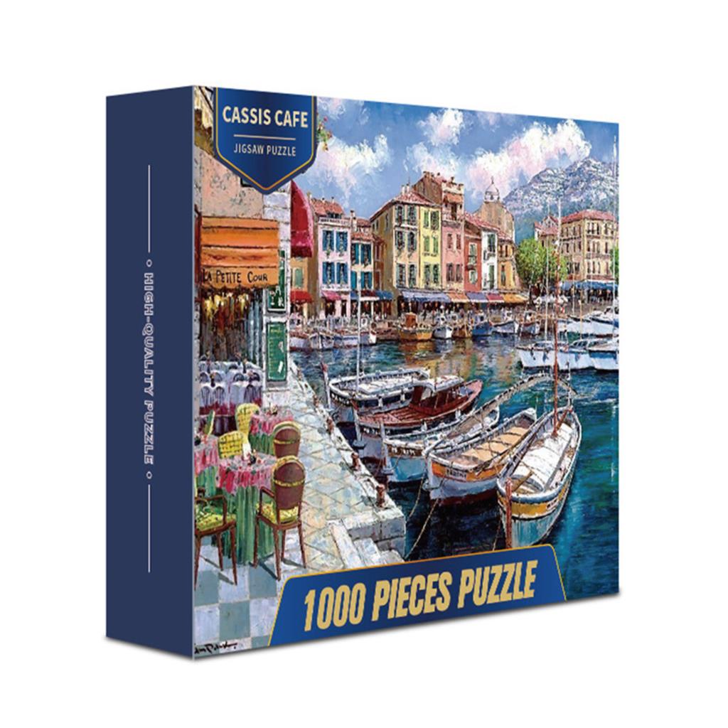 1000PCS Decompression Puzzle Stress Relief Adult Children Jigsaw Puzzles NDS: cassis cafe