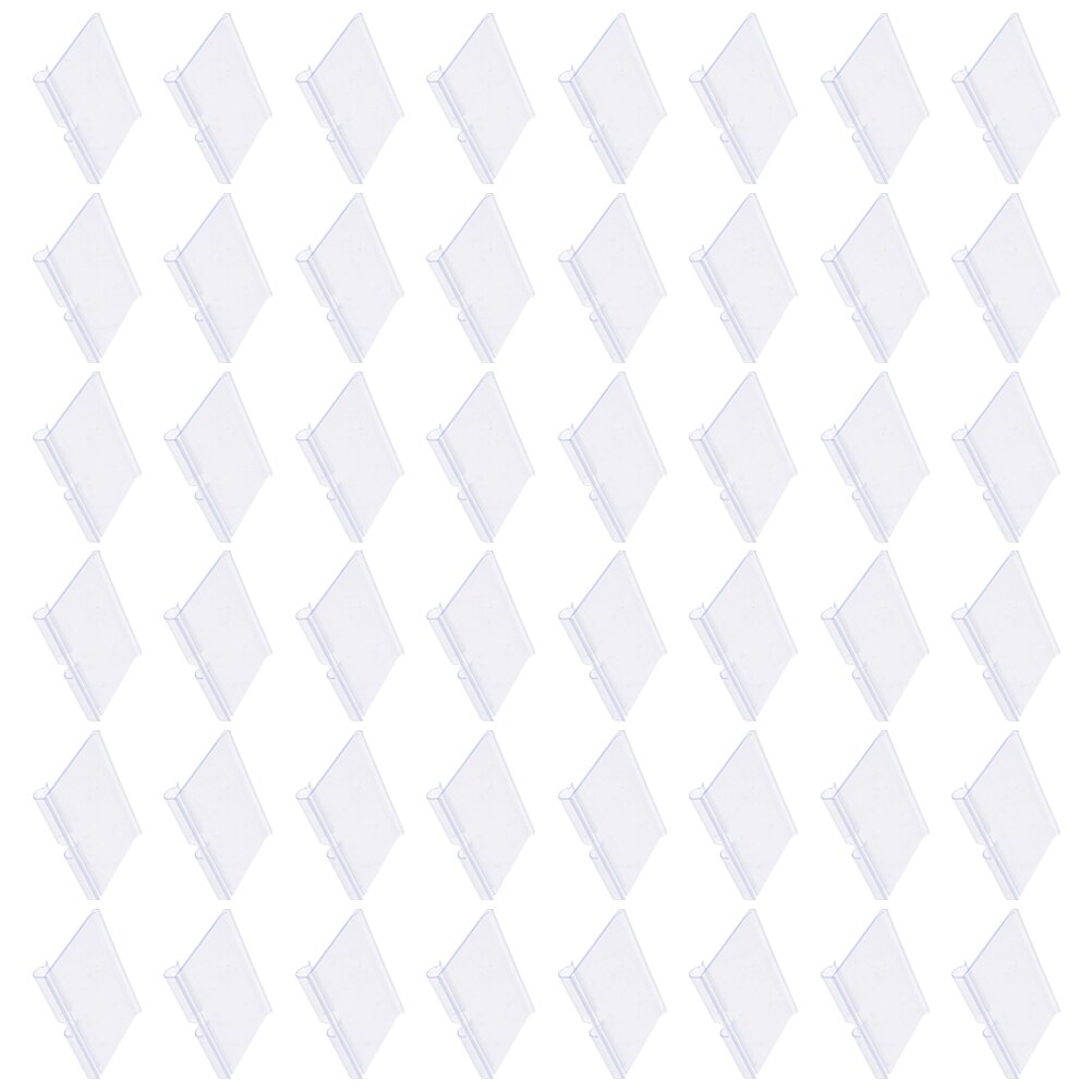 50Pcs Goods Shelf Label Holder Mall Price Cards Board Label Display Stand