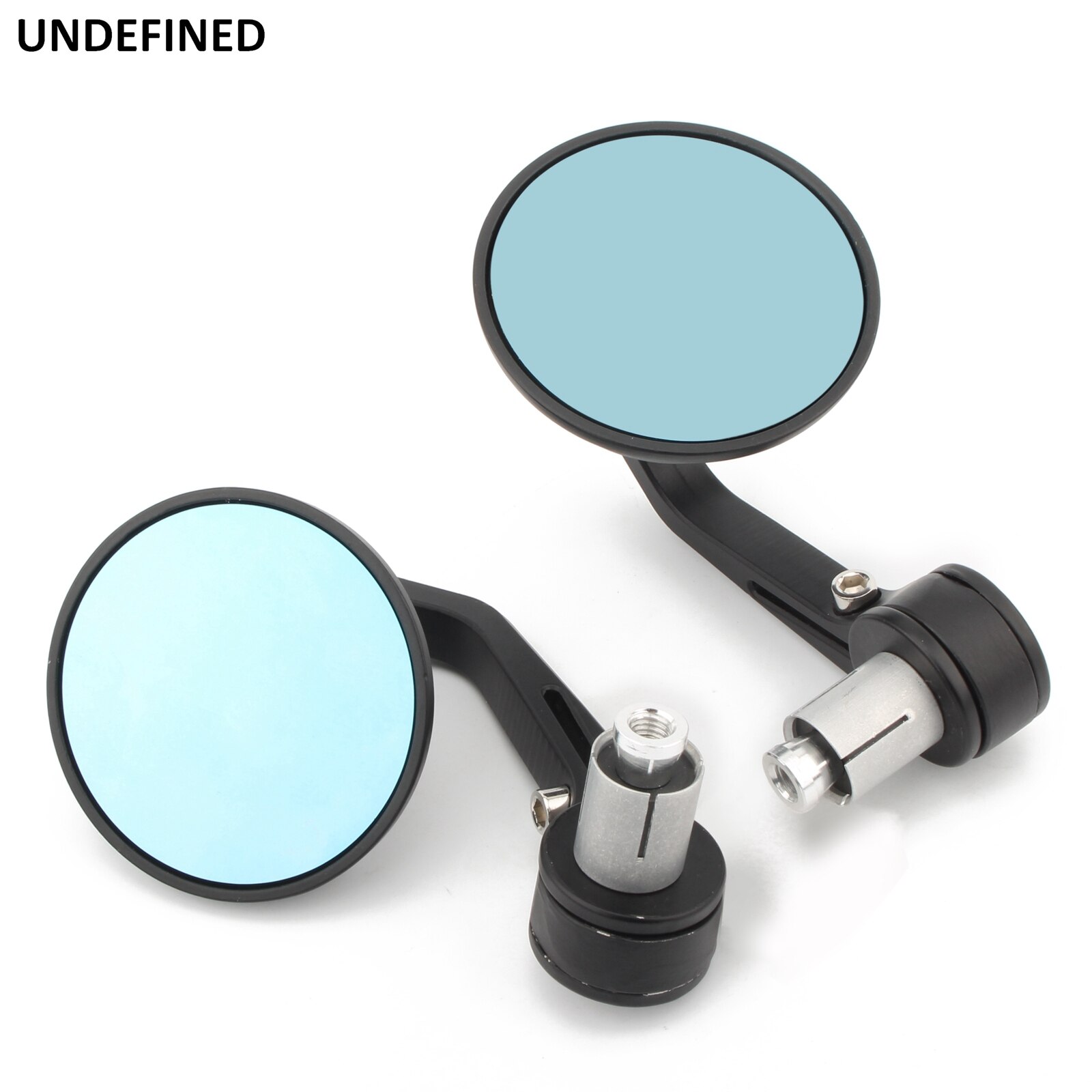 Black 1 Inch Bar End Mirror 25mm Handlebar End Rear View Mirrors For Harley Honda Kawasaki Suzuki Yamaha Victory Ducati Bobber