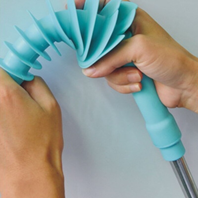 Rioolbuis Verstopping Zuiger Type Baggeren Apparaat Lange Steel Wc Flexibele Borstel Plunger Huishoudelijke Tool