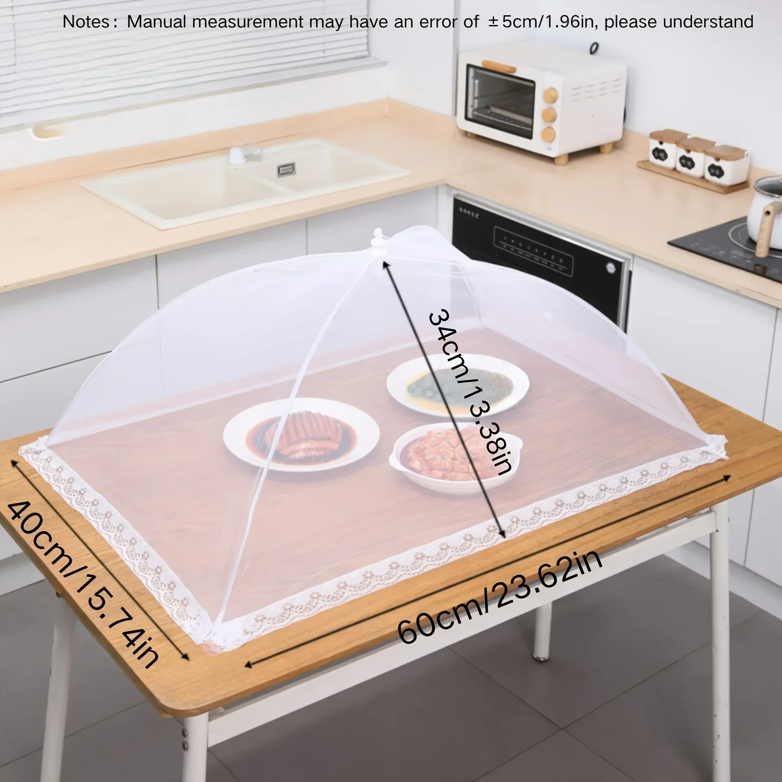 Food Cover Mesh Folding Washable Flies Foldable Dining Tables Cover Insect Proof Protective Dish Covers Home Kitchen Accessaries