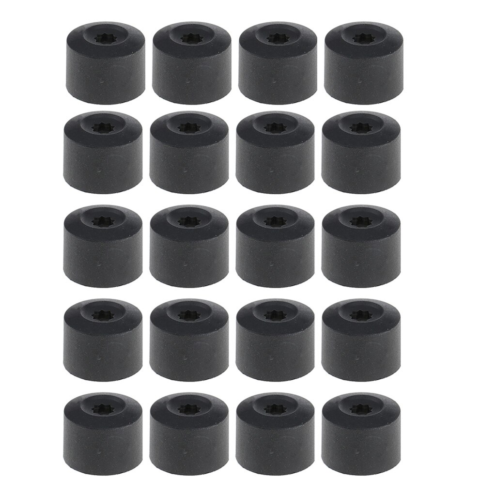 20 Pieces Wheel Lug Nut Bolt Caps for VW GOLF JETTA BEETLE PHEATON 1K06011739B9/1K0601173A9B9