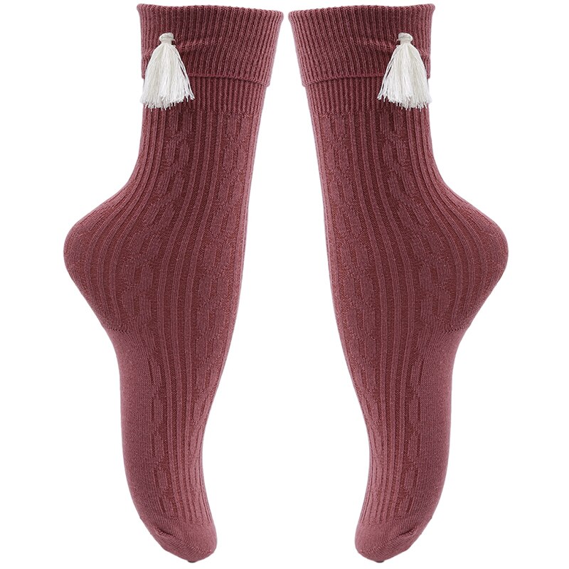 Baby Meisjes Sokken Kniehoog - Katoen Prinses Stijl - Casual Peuter Kousen: Rood