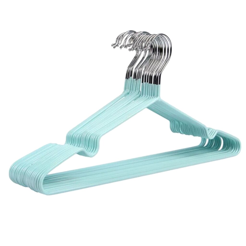 Adults Size PVC Coated Steel Clothes Hanger Coat Hanger Rack Wardrobe Balcony