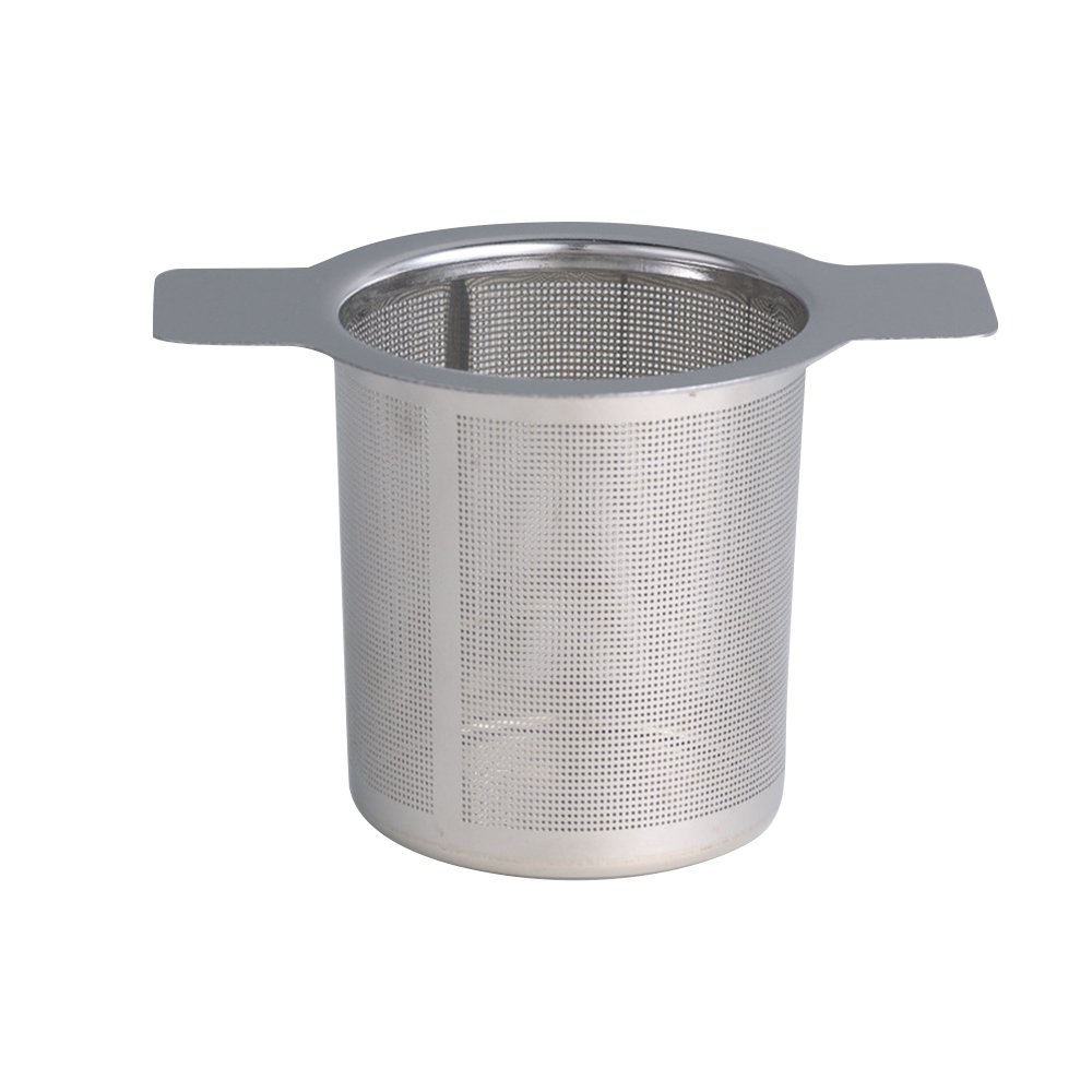 Rostfritt stål te infusionsfilter te läckande te slaggtratt rund sida enda nätfilter ört kryddfilter diffusor dryck: Utan lock