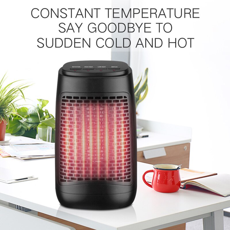 Electric Space Heater Portable Small Personal Bedroom Office Desk Heater Fan HUG-Deals