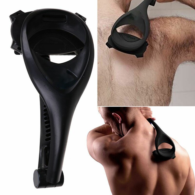 Rasoir pliable à deux lames pour hommes, rasoir pour le dos et les jambes, épilation à Long manche, rapide et gratuite