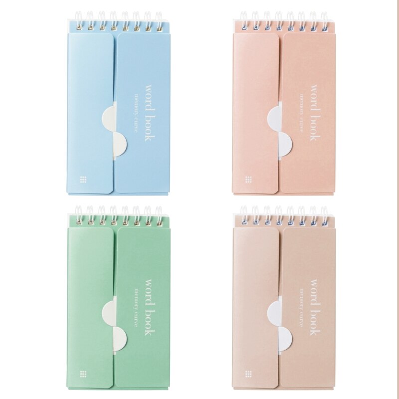 Mini carnet de Notes en spirale, livre de mots anglais, carnet de poche, Notes d&#39;écriture, 85DD, 87 feuilles