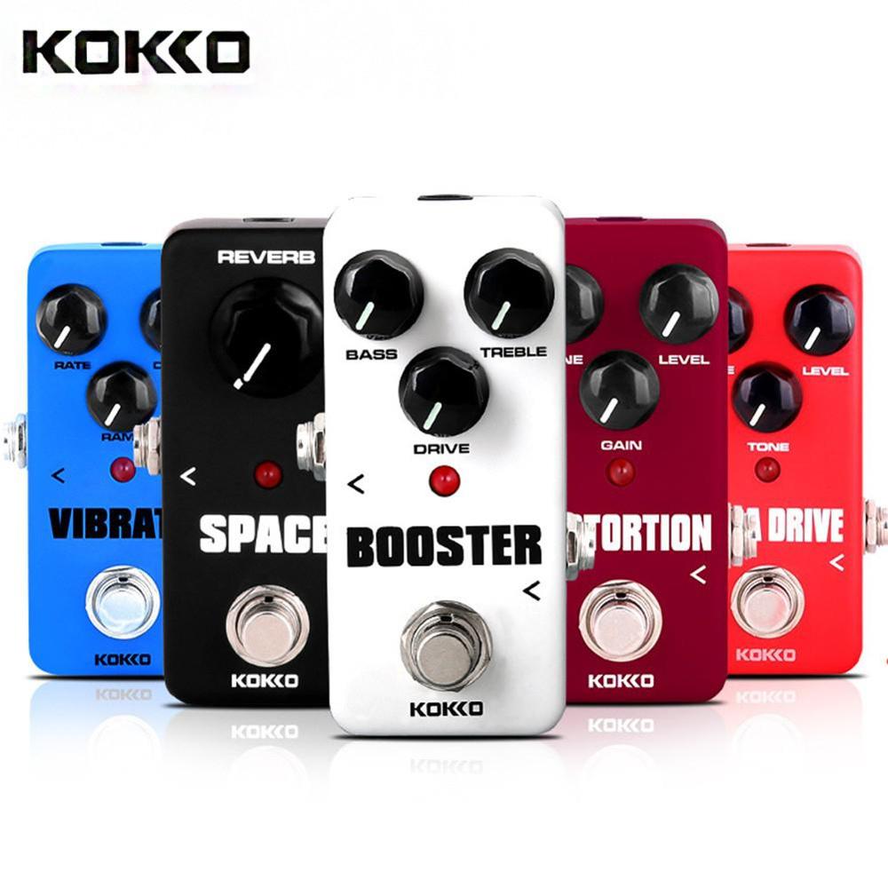 KOKKO Guitar Pedal Effect Compressor Booster Distortion Overdrive Electric Bass Guitar Effects True Bypass Musical Instruments