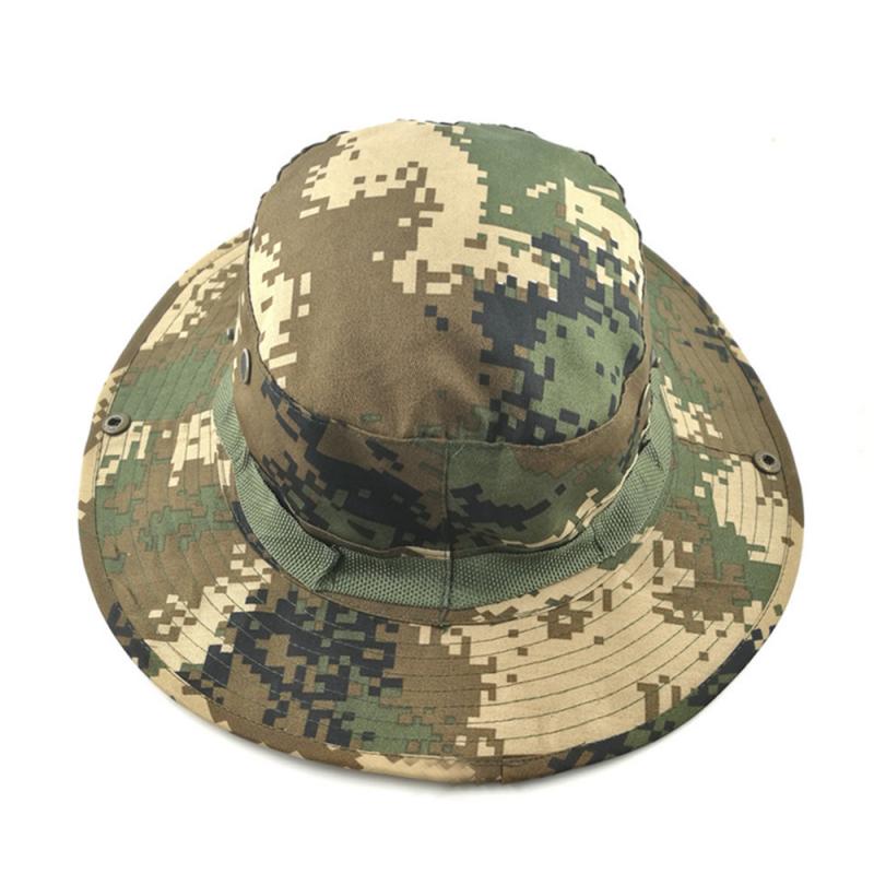 Outdoor Camouflage Emmer Hoeden Jungle Camo Visser Hoed Met Brede Rand Zon Vissen Emmer Hoed Camping Caps Katoen Caps: 7