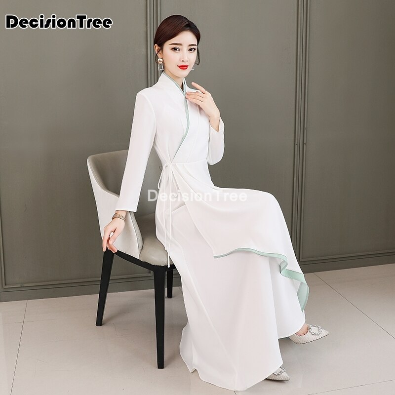 Verbeterde Cheongsam Chinese Klassieke Vrouwen Qipao Novelty Lange Jurk Avondfeest Jurk Elegante Chinese Jurk