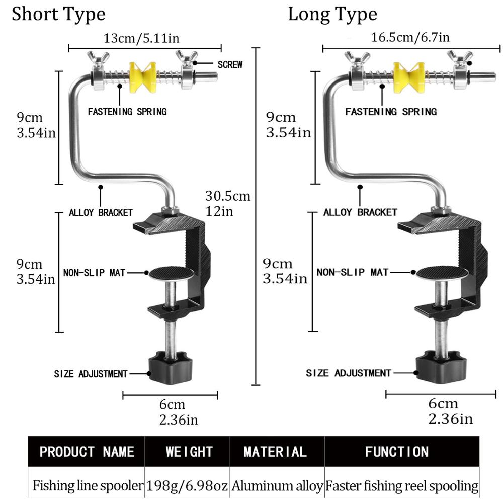 Przenośna stabilna żyłka wędkarska Spooler nawijarka robić żyłki wędkarskiej z zaciskiem system kołowrotka akcesoria wędkarskie