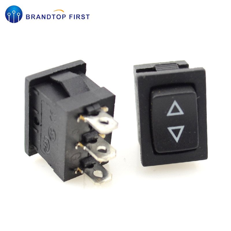 2pcs 21*15mm Momentary self-reset Rocker switch (ON)-OFF-(ON) 3pins