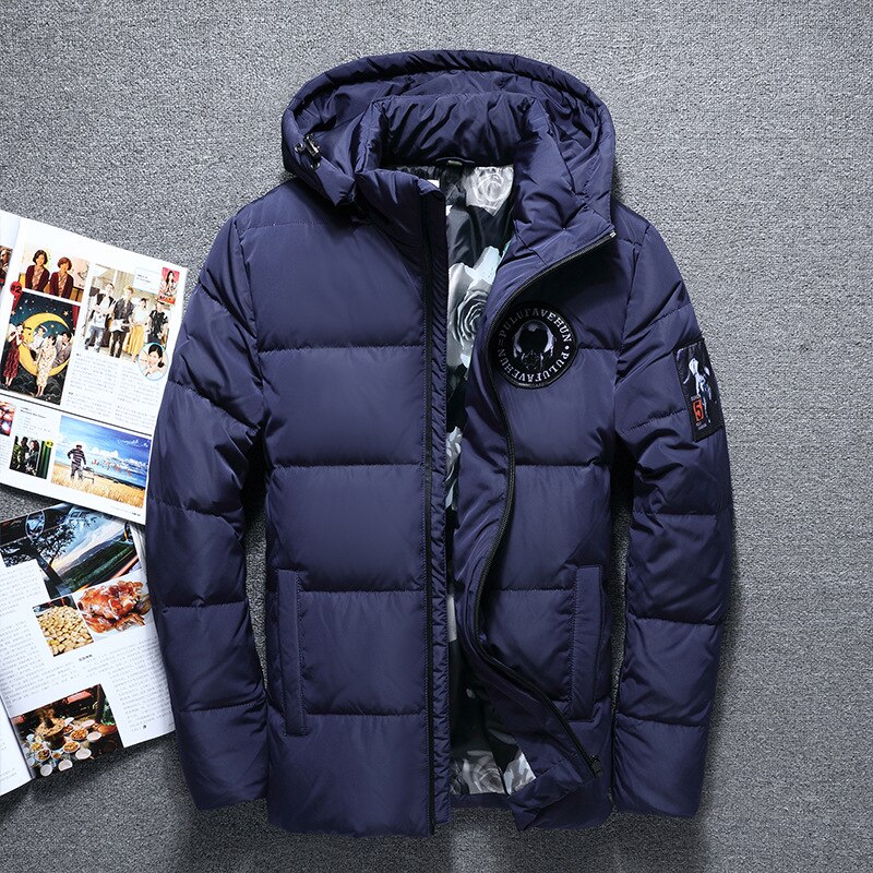 Witte Eend Dikke Donsjack Mannen Jas Sneeuw Parka Mannelijke Warme Kleding Winter Down Jas Bovenkleding: 688 Blue / XXL