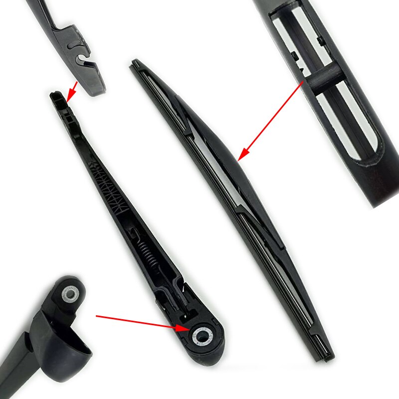 14" Car Rear Wiper Blade Back Windscreen Wiper Arm For Subaru Outback Impreza Tribeca Legacy Forester