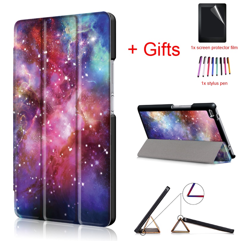 PU Leather Cover Case for Lenovo Tab4 Tab 4 8 TB-8504x TB-8504F TB-8504N TB-8504 8inch Tablet Funda Flip Magnet Case +Film+Pen
