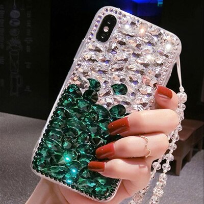 Cassa del diamante per huawei p40 lite caso di bling di cristallo della copertura del telefono per huawei p 40 lite p40 luce di scintillio di strass coque funda: 3