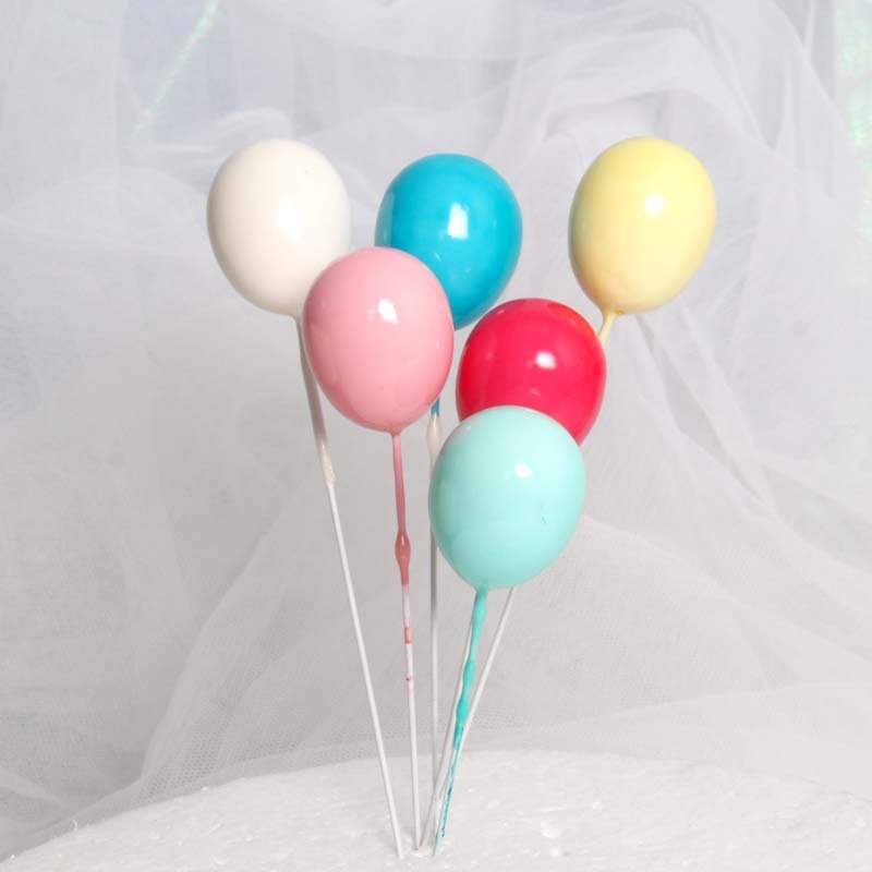 1pc tillykke med fødselsdagen kage topper farverig akryl unicorn flamingo blomster ballon til unicornio fest dekoration dessert: 11
