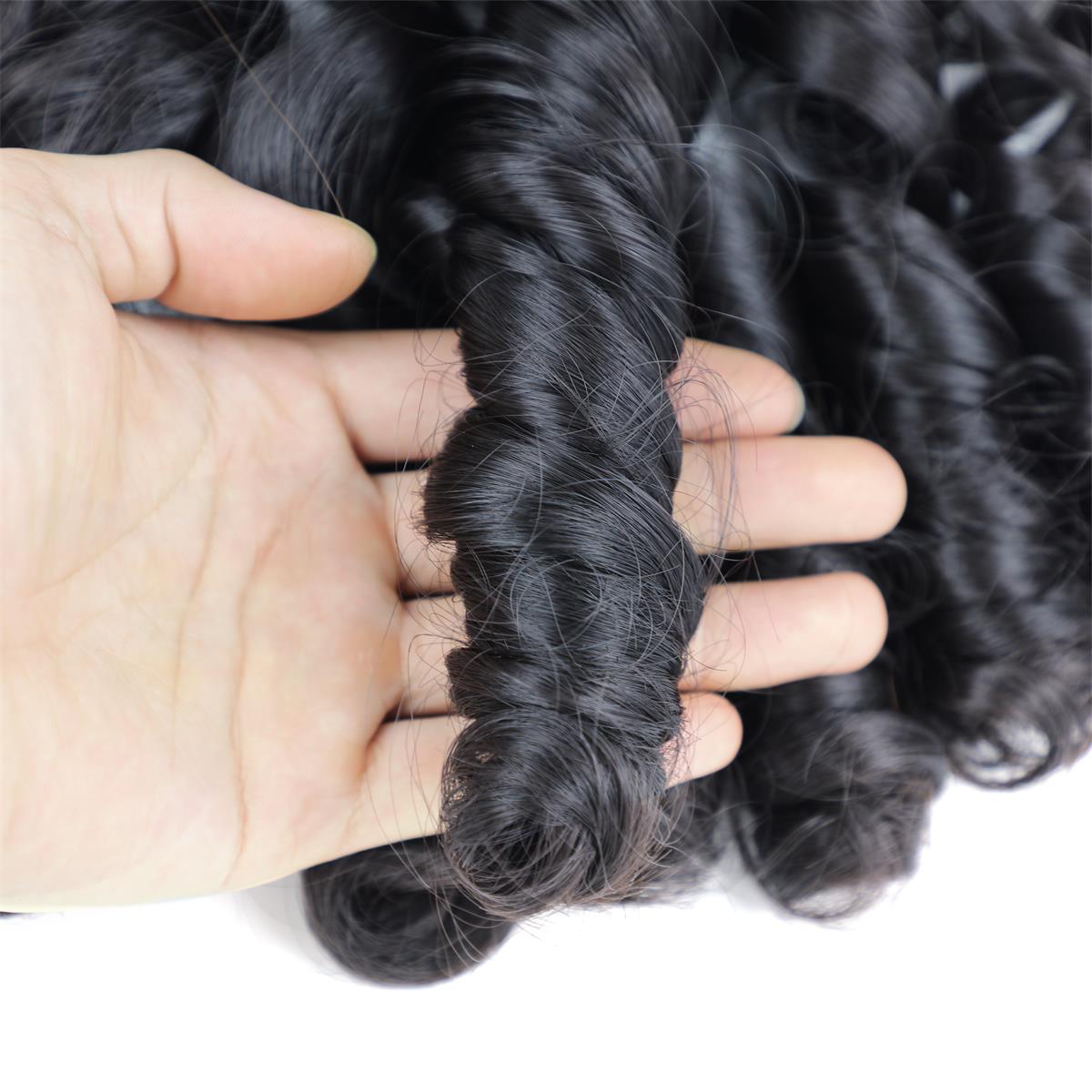 Svolna-extensiones de cabello sintético para mujer, trenzas de ganchillo de onda suelta de 20 pulgadas, natural, Ombre trenzado, 150 g/paquete