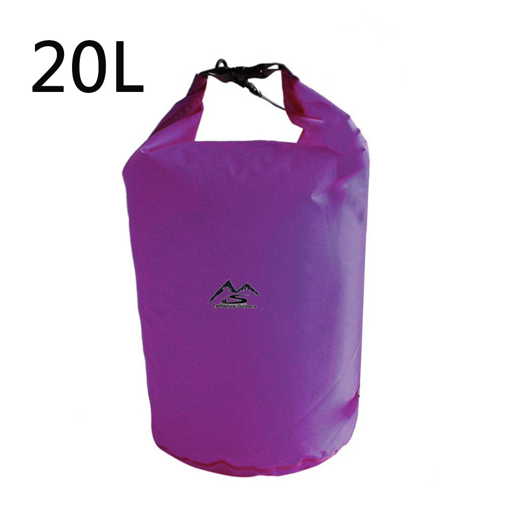 5L/10L/20L/40L/70 Outdoor Dry Waterproof Bag Dry Bag Sack Waterproof Floating Dry Gear Bags For Boating Fishing Rafting Swimming: Purple-20L