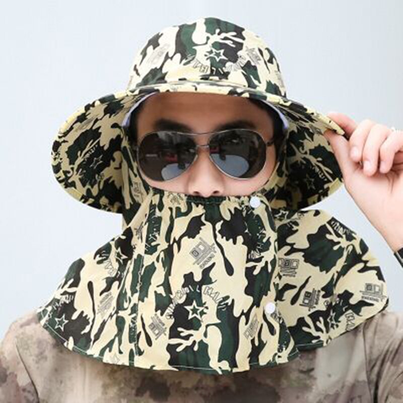 Kvinder sommer solhatte blomstercamouflage pakbar solskærmshat med store hoveder bred skygge strandhat uv beskyttelse kvinde kasket