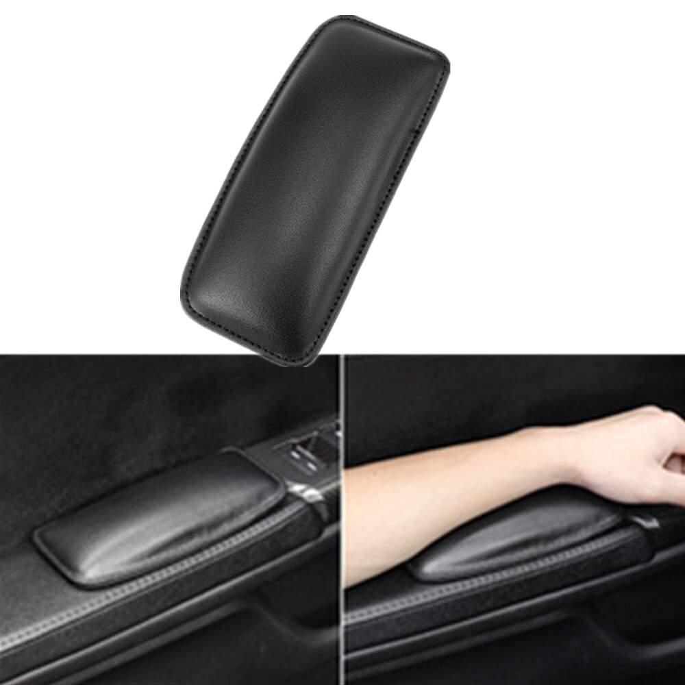 Cojín de cuero para la rodilla del coche, almohada Interior elástica para Fiat Tipo Qubo Panda Mobi 500X Argo 500L 124, Croma Linea ulyse