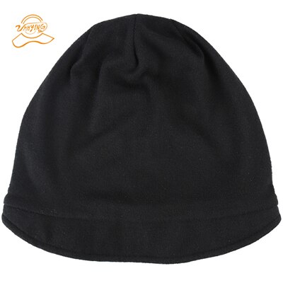 Con sombrero de ala tejido al Crochet para mujer invierno gorros calientes de punto femenino gorras elegantes para mujer de al por mayor: Negro