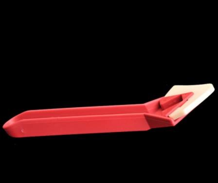 Espátula selladora de silicona 3 en 1 para ventanas, raspador de Metal, utensilio para quitar masilla o cemento, herramientas manuales de limpieza: Rojo