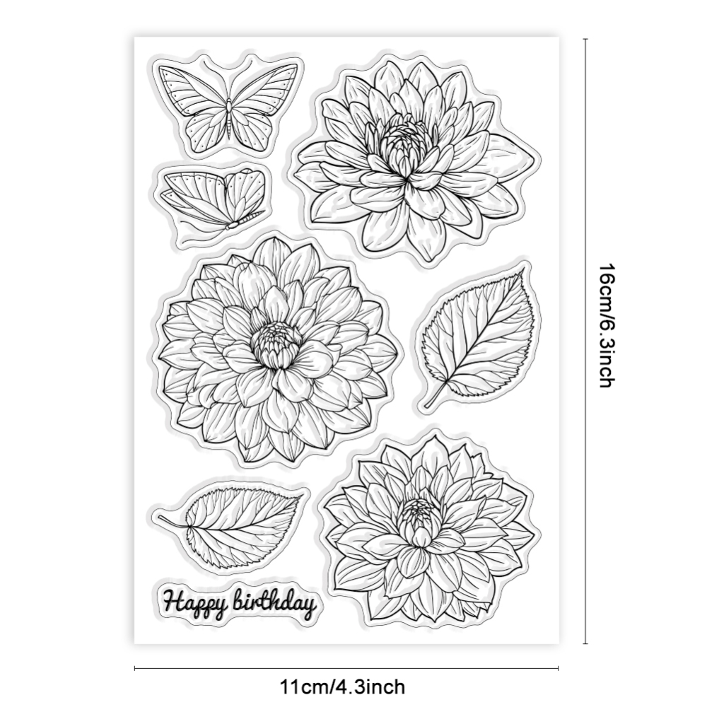 1 Vel Hanfu Vrouwen Clear Stempels Oude China Lady Siliconen Clear Stempel Zeehonden Fan Transparante Stempels voor DIY Scrapbooking Kaarten: Deep Blue