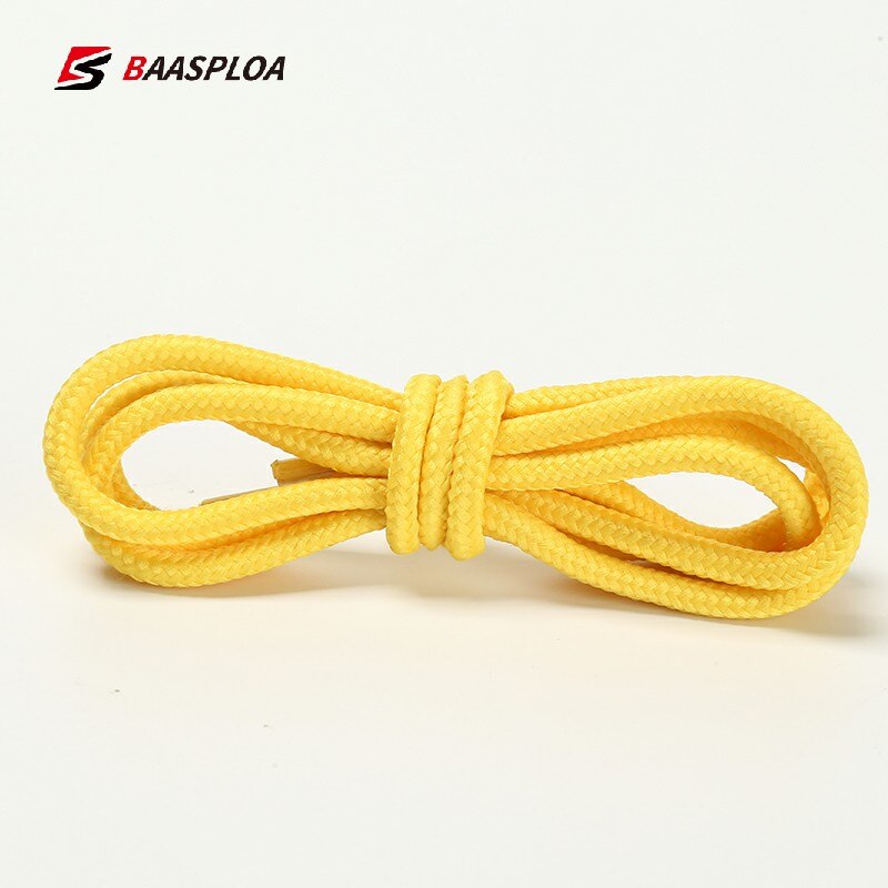 Cordones redondos para zapatos Unisex, cordones largos para botas, zapatillas, varios colores, 1 par: YELLOW
