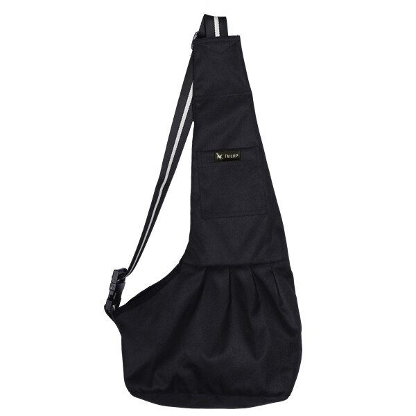 TAILUP Pet Dog Carrying Bag Mesh Cloth Puppy Chihuahua Yorkies Small Cat Slings Backpack: black / S