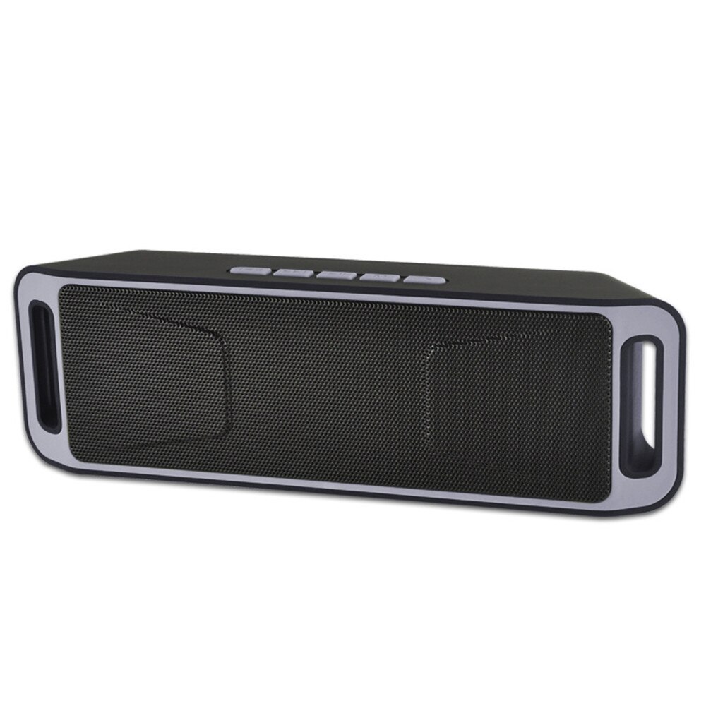 Portable Bluetooth Speaker Wireless Stereo with HD Audio and Enhanced Bass Built-In Dual Driver Support TF FM Hands Free Call: Gray