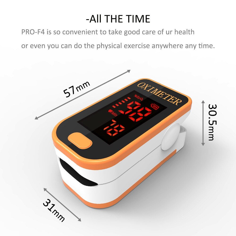 PRO-F4 Finger Pulse Oximeter,Heart Beat At 1 Min S... – Grandado