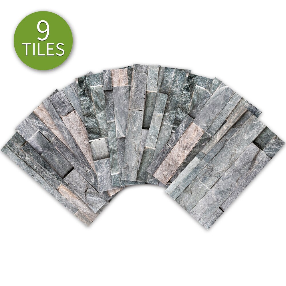 3D light grey Wall brick tiles Balcony deco wall sticker Bathroom waterproof tiles oilproof kitchen sticker DIY Floor stickers: UB024