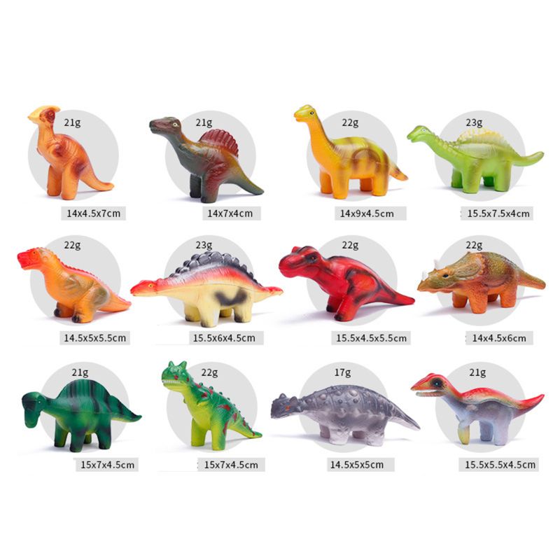 6 Stuks Dinosaurus Squishy Speelgoed Set Voor Langzaam Stijgende Stress Super Zacht