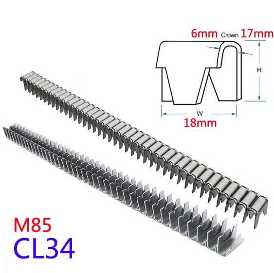 100Stck Luft Clinch Clip Waffen Frühling Werkzeuge M66 M45 M46 CL-14 16 72 Matratze NäGel Haustier Hund GeflüGel KäFeige fischernetz Befestigung Heftklammern: CL34 Pro M85