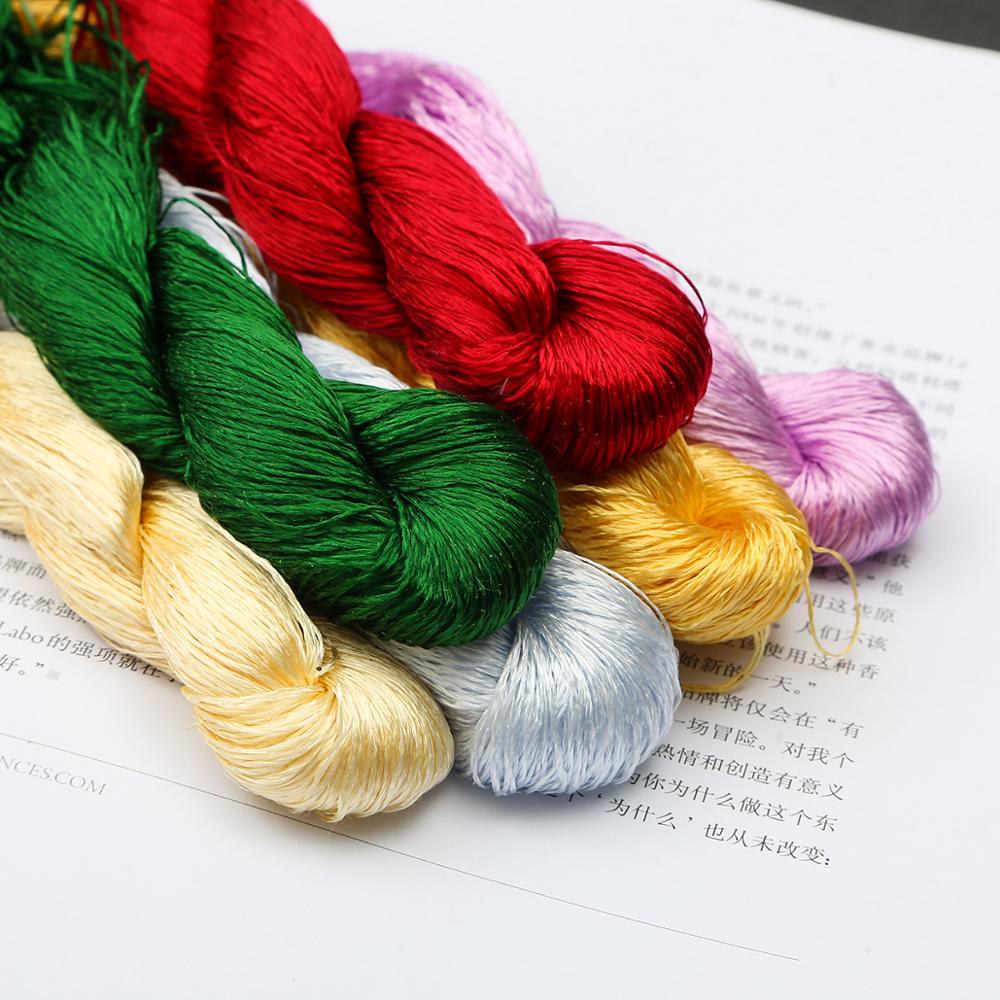 20m/pcs Silk Embroidery 100% Silk Thread Spiraea Embroide Silk Thread Small Sticks Of Hand Embroidery Embroider Cross Stitch