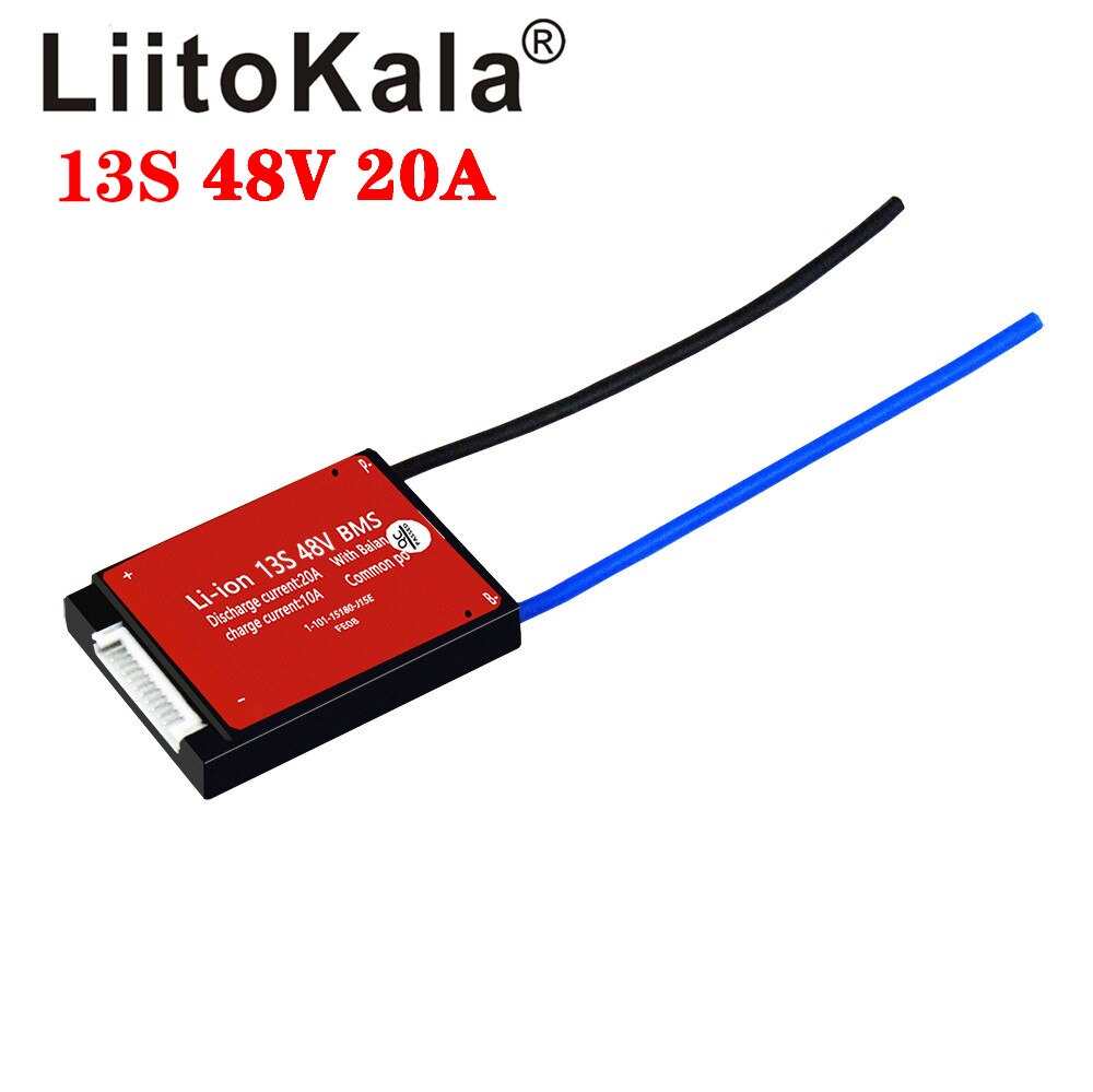 Liitokala 10S 13S 16S 20S Bms 20A 36V 48V 60V 72V Pcm pcb Voor 3.7V Lithium-Ion Accu 18650 Nmc E-Fiets Scooter Ntc