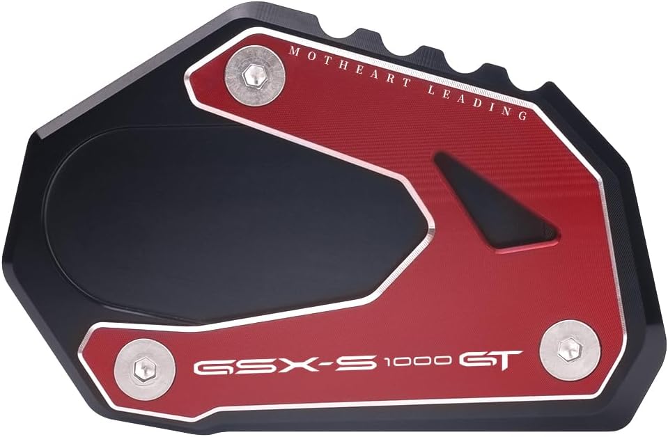 Motorfiets zijstandaard voetplaat voor gsxs 1000gt/1000gt+ , geschikt voor buitenparkeren op zachte ondergrond, anti-kantelaccessoires: Rood