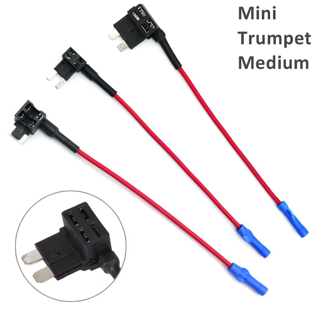 Mini/Medium/Small Standard Add A Circuit Fuse Tap Piggy Back Blade Holder Plug Socket Car Styling