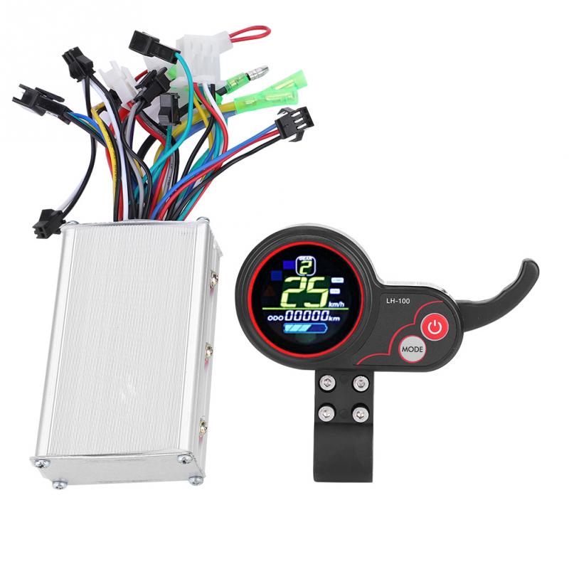 Electric Bike Control 24V 36V 48V 60V 250W/350W Bicycle Scooter Controller LCD Display Brushless Panel with Shift Switch E-bike
