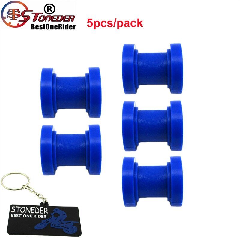 Stoneder 5X10 Mm Blue Rubber Ketting Roller Voor 50cc-250cc Ssr Ycf Imr Apollo Kayo Braaap Piranha dhz Gpx Dirt Bike Motorcycle