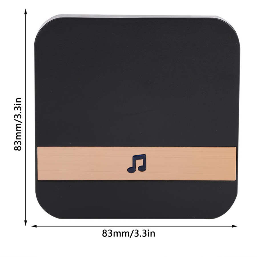 Ding-dong – sonnette d'alarme de porte d'entrée, pour la décoration de la maison, prise américaine 90-260V, noir