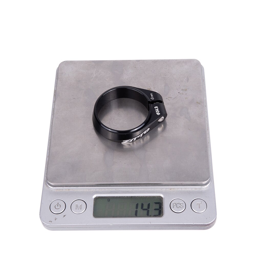 1 pc fiets zadelpenklem racefiets buisklem aluminiumlegering zwart/rood