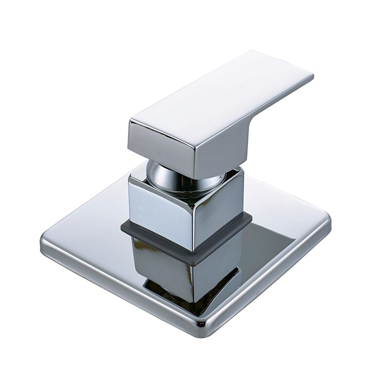 Senlesen One Way Valve Mixer Shower Square Brass Shower Faucet Control Valve Wall Mounted Valve Chrome/Golden: chrome