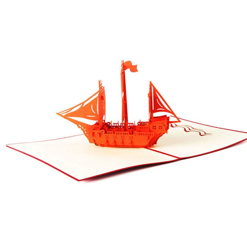 13*16cm 3D Pop Up Handmade Greeting Card Christmas Valentine Birthday Ship good