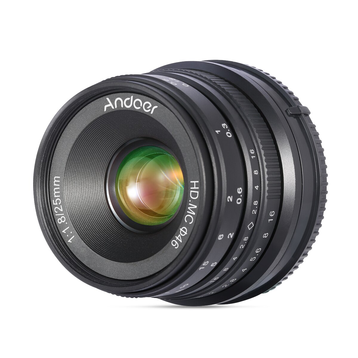 Andoer – objectif de caméra 25mm F1.8 APS-C, mise au point manuelle, grande ouverture, grand Angle, pour Sony E Mount, sans miroir, A7III/A9/NEX 3 3N