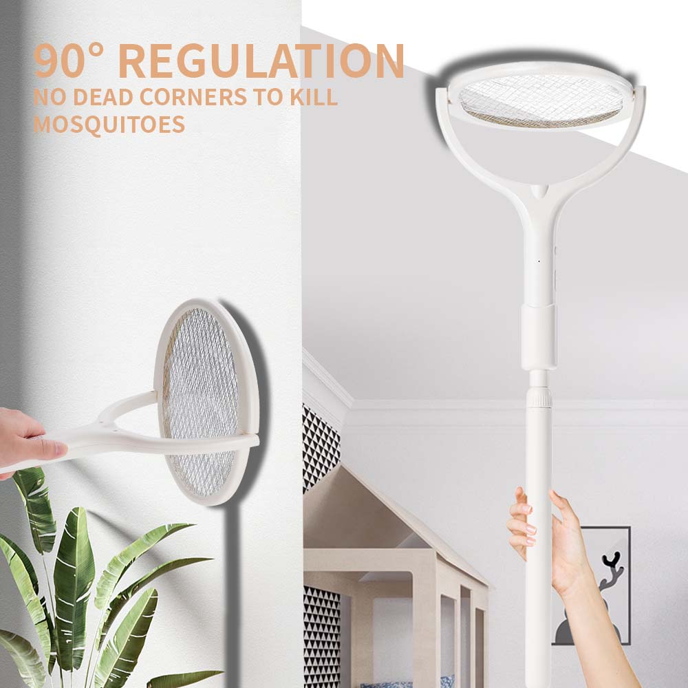 3500V 5in1 Muggenmoordenaar Lamp Multifunctionele Hoek Verstelbare Bug Zapper Elektrische Usb Oplaadbare Muggenvlieg Vleermuis Swatter