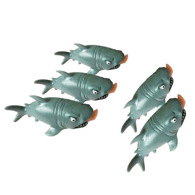 broma Shar Pei perro juguetes antiestrés juguete cachorro para niños bebé niño adulto apretando ventilación juguetes educativos: 5pcs shark toy