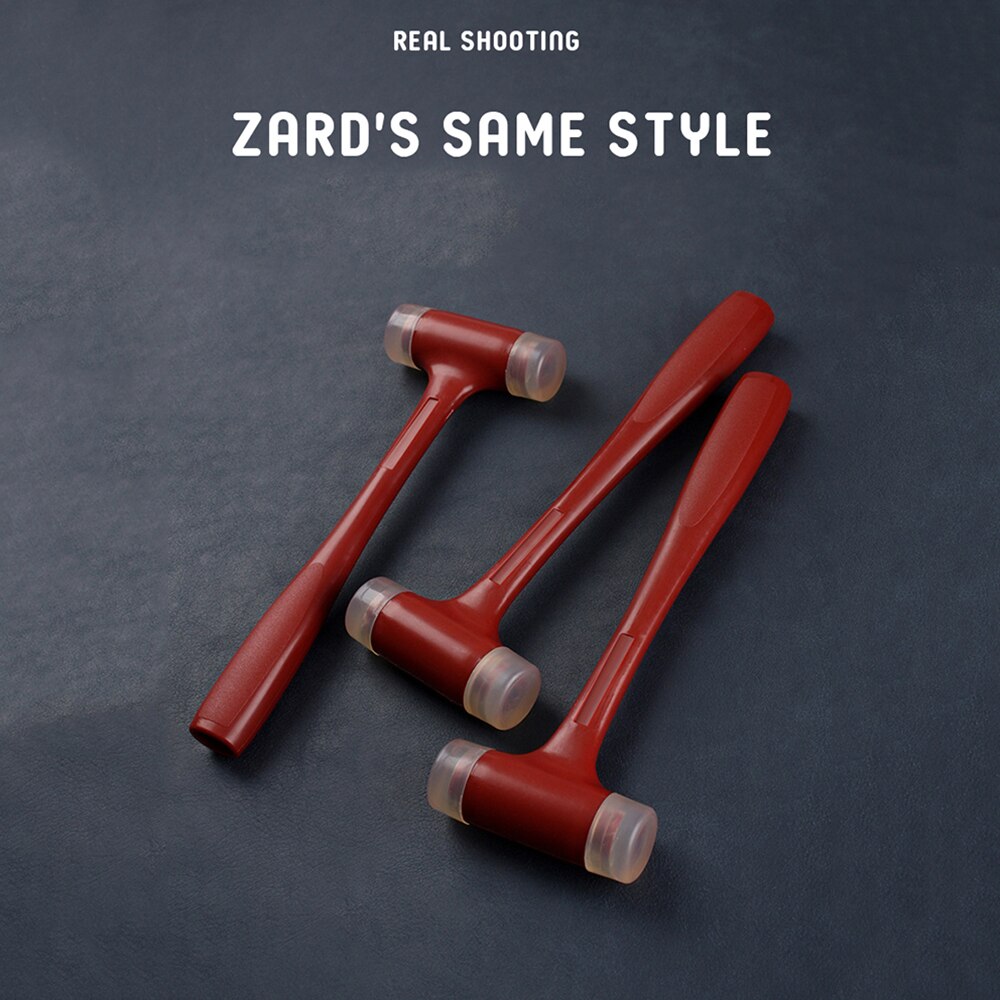 35Mm Kleine Rode Hamer Non-Rebound Rubber Hamer Lederen Tool Hakken Hamer Installatie Hamer Hamer Hoofd Kan Worden vervangen